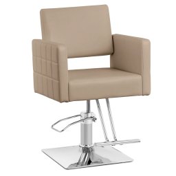 Frisörstol Ribbleton med fotstöd - Sitthöjd 49–63 cm - 150 kg - Beige