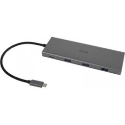 Deltaco Usb-C Dockningsstation Med 12 Portar - Grå
