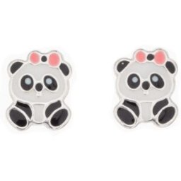 Silver Bar Baby panda örhängen 10 mm 8456
