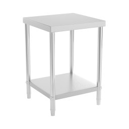 Rostfri arbetsbänk - 60 x 60 cm - 250 kg - rostfritt stål