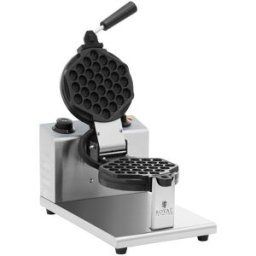 Bubbelvåffeljärn - Runt - 1 stor våffla - 1200 W - Royal Catering