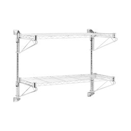 Väggmonterad gallerhylla - 2 hyllor - 90 cm - Royal Catering