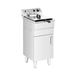 Elektrisk fritös - 16 liter - 5000 W - 400 V - underskåp - avtappningskran - Royal Catering