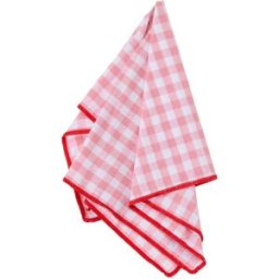 Wikholm Form Servett Rutig Rosa/röd