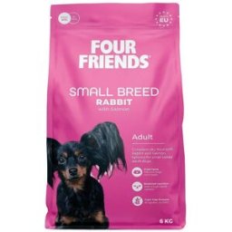Fourfriends Dog Small Breed Rabbit Torrfoder Till Hund 6kg