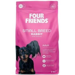 Fourfriends Dog Small Breed Rabbit Torrfoder Till Hund 2kg