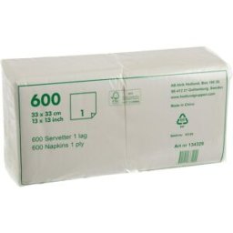 Festive Servett 1-lags 33x33cm vit 600/fp