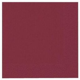 DUNI Servett 1-lags, enfärgad, 33 cm, bordeaux 500/fp