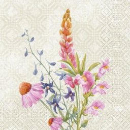 DUNI Servett Floret 3-lags 33x33cm 50/fp