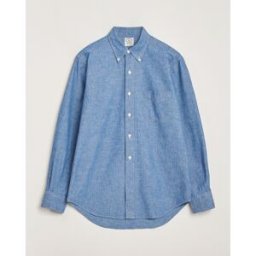 Kamakura Shirts Vintage Ivy Chambray Button Down Shirt Blue