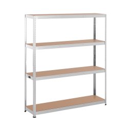 Lagerhylla - 160 x 40 x 180 cm - för 4 x 150 kg - grå
