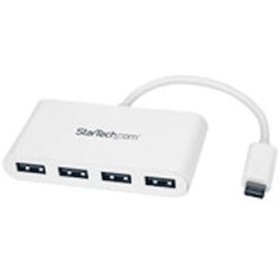 Startech USB C-hubb med 4 portar tillsammans med 4x USB A-portar