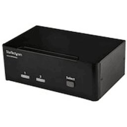 Startech DisplayPort KVM-switch med 2 portar fÃ¶r dubbla skÃ¤rmar