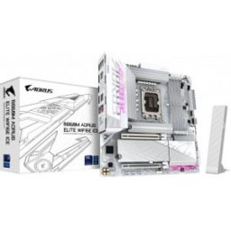 Gigabyte B860m Aorus Elite Wifi6e Ice Micro-Atx-Moderkort, Lga 1851