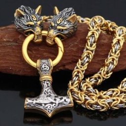 Varia Design Golden Valhalla halsband silver-guld
