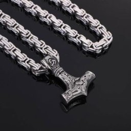 Varia Design Wolf Giant Tor halsband silver