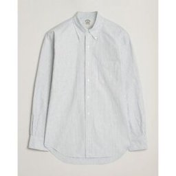 Kamakura Shirts Vintage Ivy Oxford Button Down Shirt Green Stripe