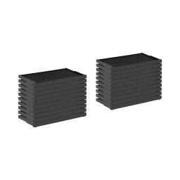 Mittpanel med ram - 20 stycken - plast - 483 x 232 mm