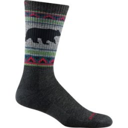 Darn Tough Men's VanGrizzle Boot Midweight Hiking Sock Cushion Charcoal M