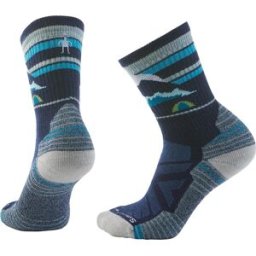 Smartwool Women's Hike Light Cushion New Pattern Crew Socks Deep Navy 34-37