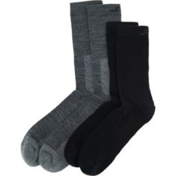 Lundhags Merino Trekking Sock Combo Mid Light Grey Melange/black 37-39