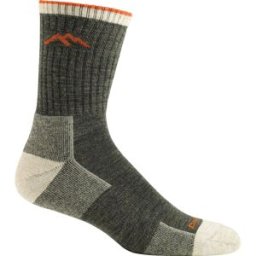 Darn Tough Men's Hiker Micro Crew Sock Cushion Olive S (38-40.5)