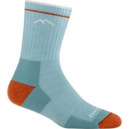 Darn Tough Women's Hiker Micro Crew Midweight Hiking Sock Cushion Glacier 41-43
