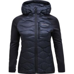 Peak Performance Women's Helium Down Hybrid Hood Black M