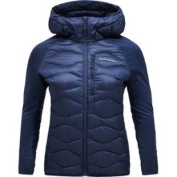 Peak Performance Women's Helium Down Hybrid Hood Blue Shadow XS