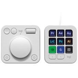 Logitech MX Creative Console, pale grey