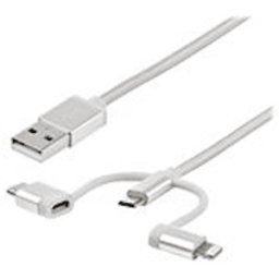 StarTech 1 m USB-multiladdningskabel - USB till Micro-USB eller