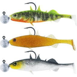 Westin Fishing Westin Stanley The Stickleback Shadtail RnR 5.5 cm / #2/0 5 g 3st (Färg: Dark Water Mix 10)