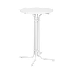 Cafébord - vitt - ⌀70 cm - 110 cm