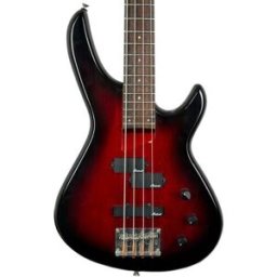 Aria Pro II RVB450-DRS Avante Series Bass - Red Burst Red Burst