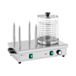 Korvvärmare - 550 W - Royal Catering - 4 brödpinnar