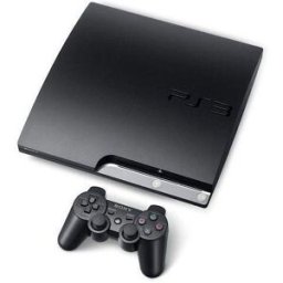 Sony PlayStation 3 Slim (PS3 Slim) 250 GB HDD DualShock trådlös handkontroll Svart