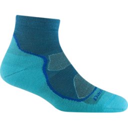 Darn Tough Women's Light Hiker 1/4 Lightweight Hiking Sock Cascade L (41-42.5)