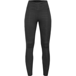 Röhnisch Women's Logo Effect High Waist Tights Black Logo Emboss S