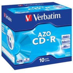 CD-R VERBATIM AZO 700MB 10/fp