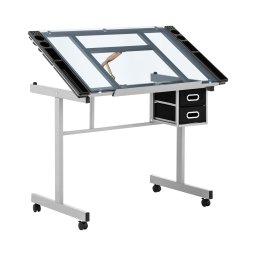 Ritbord - 104 x 60 - Justerbar lutning - Glasplatta