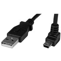 StarTech.com 1m Mini USB Cable Cord - A to Up Angle Mini B - Up