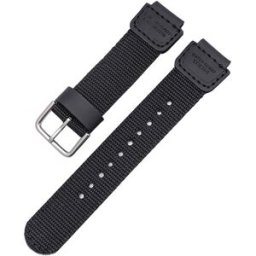Tiera Casio nylonklockarmband svart för klockor W-800H / W-215 / W-216 / W-735