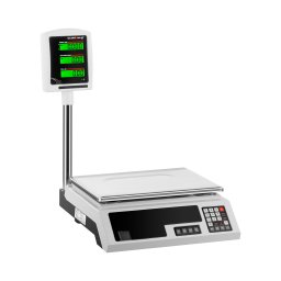 Kontrollvåg - 30 kg / 1 g - 34 x 23 cm - 2 LCD