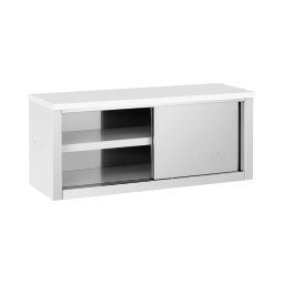 Rostfritt väggskåp med skjutdörr - 1200 x 400 x 500 mm mm - 65 kg lastkapacitet per fack - Royal Catering