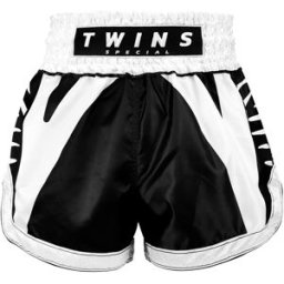 Budofitness Twins Thaishorts Spine Svart-Vita