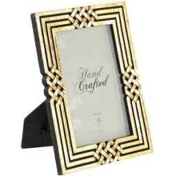 Fotoram DKD Home Decor 17 x 1,5 x 22 cm Gyllene Harts Neoklassisk