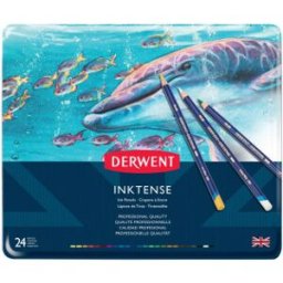Derwent Inktense - Bläckpennor Set, 24 Pennor
