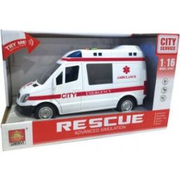 Techwo Ambulans-Leksak Med Ljus Och Ljud