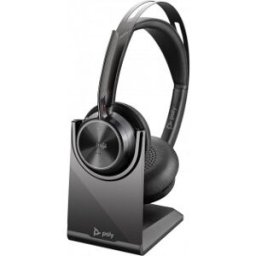 Poly Voyager Focus 2 -Bluetooth-Kuulokemikrofoni Lataustelineellä, Mic