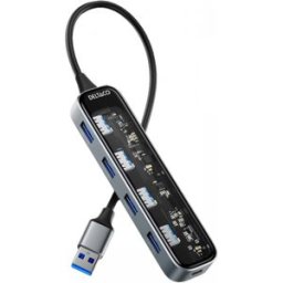 Deltaco Transparent Usb Dockningsstation - 5 Portar